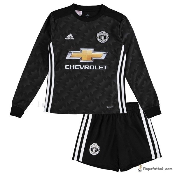 Camiseta Manchester United Replica Segunda Ropa ML Niños 2017/18